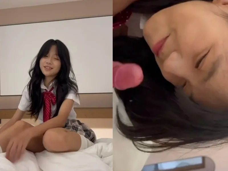Em loli dễ thương liếm chuối biến em thành con em đĩ dam dang p1